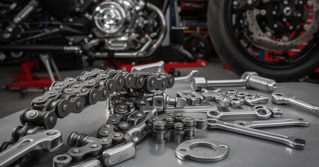 Kit chaîne moto : comment bien le choisir selon l&rsquo;usure de votre couronne, pignon et système de transmission